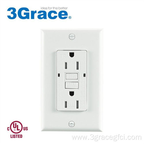 15A GFCI Duplex Tamper Resistant Receptacle